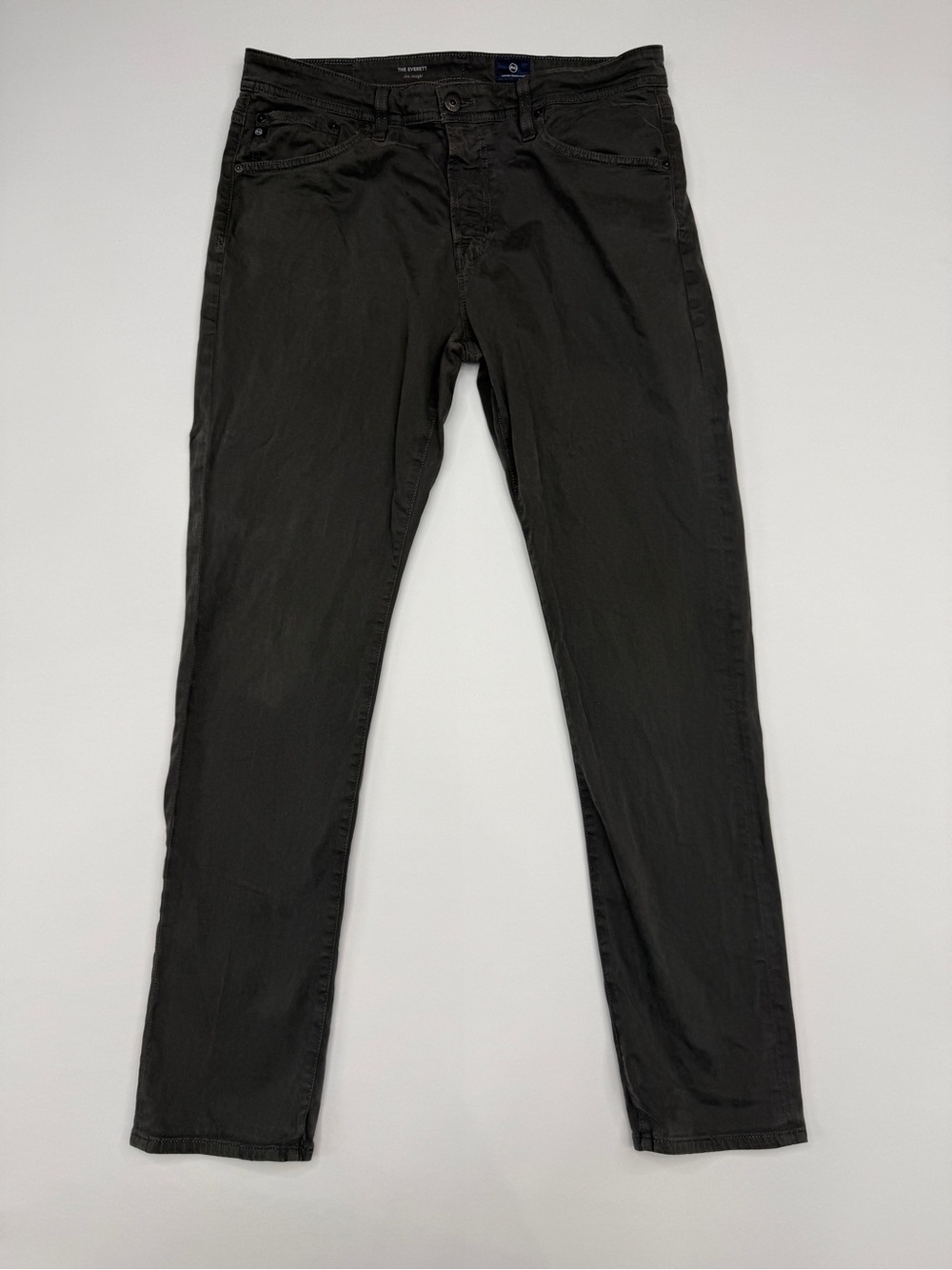 Adriano Goldschmied The Everett Slim Straight Pants Charcoal Grey 34x32